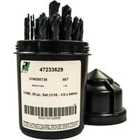 Heavy-Duty Drill Bit Set , 29 Pieces, High Speed Steel Sécurité Médic