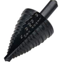 #12 Step Drill Bit, 7/8" - 1-3/8" , 3/8" Increments, High Speed Steel Sécurité Médic
