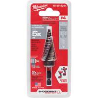 Foret &eacute;tag&eacute; #4 Shockwave Impact Duty, 3/16" - 7/8", Incr&eacute;ments de 1/16", Titane Sécurité Médic