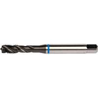 Taraud &agrave; cannelures h&eacute;licoidales Blue Shark, Acier rapide au cobalt, Filet de 1/4"-28, 3,15" l Sécurité Médic