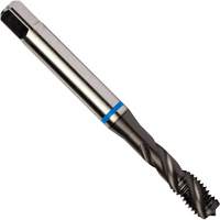 Taraud &agrave; cannelures h&eacute;licoidales Blue Shark, Acier rapide au cobalt, Filet de 1/4"-28, 3,15" l Sécurité Médic