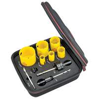 Plumber's Deep Cut Hole Saw Kit, 10 Pieces Sécurité Médic