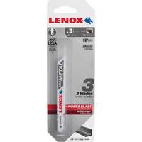 Metal Cutting Jigsaw Blades, Bi-Metal, 18 TPI, 3-5/8" L x 3/8" W Sécurité Médic