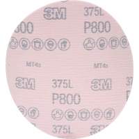 Hookit 375L Film Disc, 6" Dia., P800 Grit, Aluminum Oxide Sécurité Médic