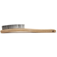 Brosse de nettoyage, Acier inoxydable, 4 x 19 rangs de fils, Longueur 13-11/16" Sécurité Médic