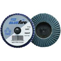 BlueFire&reg; R884P Mini Flap Disc, 2" x Type 27, 40 Grit, Zirconia Alumina Sécurité Médic