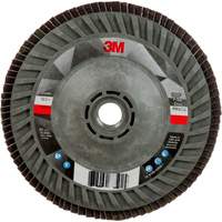 Disque &agrave; lamelles &agrave; changement rapide 769F, 5" x 5/8"-11, Type 27, Grain 120+, C&eacute;ramique Sécurité Médic
