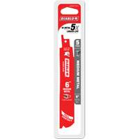 Medium Metal Reciprocating Saw Blade, Bi-Metal, 14-18 TPI, 6" L x 1" W Sécurité Médic