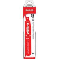Reciprocating Blade for Auto Dismantling, Bi-Metal, 14-18 TPI, 6" L x 1" W Sécurité Médic