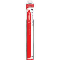 Reciprocating Blade for Auto Dismantling, Bi-Metal, 10-14 TPI, 12" L x 1" W Sécurité Médic