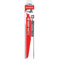 Reciprocating Blade for Thick Metal/Demolition, Bi-Metal, 8-10 TPI, 9" L Sécurité Médic