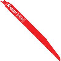 Reciprocating Blade for Thick Metal/Demolition, Bi-Metal, 8-10 TPI, 12" L Sécurité Médic