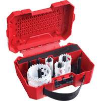 Trousse de scie-cloche &agrave; dents en carbure Hole Dozer, 9 morceaux Sécurité Médic