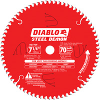 Steel Demon Cutting Saw Blade, 7-1/4", 70 Teeth, Metal Use Sécurité Médic