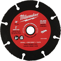 Carbide Abrasive Blade, 3" x 3/8" Arbor, Silicon Carbide, 20000 RPM Sécurité Médic