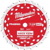 Thick Kerf Framing Circular Saw Blade, 7-1/4", 24 Teeth, Wood Use Sécurité Médic