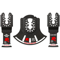 3-Piece Universal Fit Bi-Metal Oscillating Blade Set Sécurité Médic