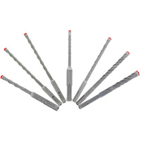 Rebar Demon SDS-Plus 4-Cutter Full Carbide Head Hammer Bit Set, 7 Pieces, Carbide Sécurité Médic