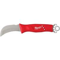 Linemans Blunt Tip Hawkbill Knife with STICKWORK 3-in-1 Ring Sécurité Médic