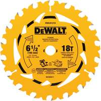 Lame de scie circulaire &agrave; charpente, 6-1/2", 18 dents, Pour Bois Sécurité Médic