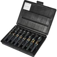 Reduced Shank Silver & Deming Drill Bit Set, 8 Pieces, High Speed Cobalt Sécurité Médic