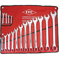 ICW-16 Professional Raised Panel Wrench Set, Combination, 16 Pieces, Imperial Sécurité Médic