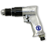 ADX380R Air Drill Rev, 4 CFM, 1/4" NPT, 86.8 dBA, 3/8" Chuck, Keyed Sécurité Médic
