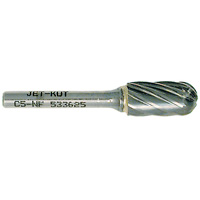 C5-NF JET-KUT&reg; Ball Nose Shape Bur for Aluminum/Non-ferrous Materials, 1/2" Dia. Sécurité Médic