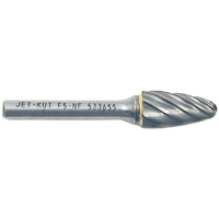 F5-NF 1/4" Round Nose Shape Bur for Aluminum/Non-Ferrous Materials, 1/2" Dia. Sécurité Médic