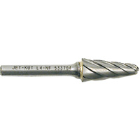 L4-NF 1/4" Taper Shape Bur for Aluminum/Non-ferrous Materials, 1/2" Dia. Sécurité Médic