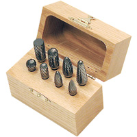 CBK-8 Carbide Bur Set in Wooden Box, 8 Pieces Sécurité Médic