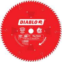 Contractor Saw Blades - Fine Finishing Saw Blades, 12", 80 Teeth, Wood Use Sécurité Médic