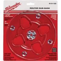Clear 7" Diameter 1-3/16" Center Hole Sub-Base Sécurité Médic