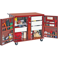 Rolling Work Bench, 43-7/8" W x 38-1/2" H x 26-7/8" D, 21.7 Cubic Feet Capacity Sécurité Médic