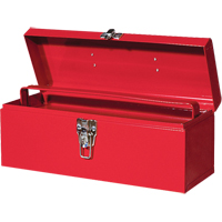 ATB100 Portable Tool Box with Metal Tool Tray, 6" D x 16" W x 6-1/2" H, Red Sécurité Médic