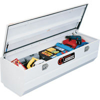Coffre &agrave; outils robuste pour camion, 20-1/4" x 58-1/2" x 19", Acier, Beige/Noir/Bleu/Brun/Vert/Gris/Orange/Rouge/Argent/Havane/Jaune Sécurité Médic