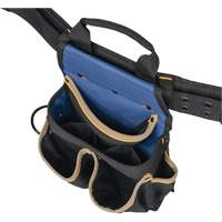 Combin&eacute;s de ceinture &agrave; outils &agrave; 20 pochettes, Polyester, Noir Sécurité Médic