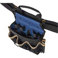 Combin&eacute;s de ceinture &agrave; outils &agrave; 20 pochettes, Polyester, Noir Sécurité Médic
