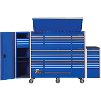 RX Series Side Cabinet, 3 Drawers, 19" W x 25" D x 61" H, Blue Sécurité Médic