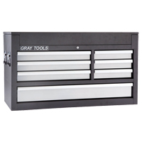 Top Chest - 7 Drawers, 41-1/2" W, 7 Drawers, Black Sécurité Médic