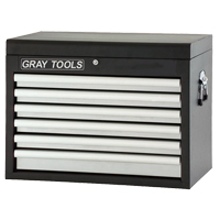 Top Chest - 6 Drawers, 26" W, 6 Drawers, Black Sécurité Médic