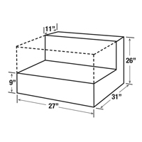 Steel Fuel Transfer Tank, Steel, 48 gal. Capacity, White Sécurité Médic