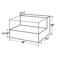 Steel Fuel Transfer Tank, Steel, 85 gal. Capacity, Black Sécurité Médic