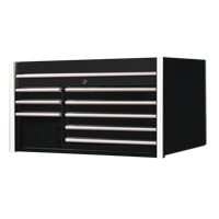 RX Series Tool Chest, 41" W, 8 Drawers, Black Sécurité Médic