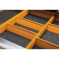 Powered Tool Cart, 11 Drawers, 42-1/2" W x 24-7/16" D x 41" H, Black/Orange Sécurité Médic