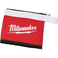 Multi-Size Zipper Pouches - Set of 3, Canvas, 3 Pockets, Black/Red Sécurité Médic