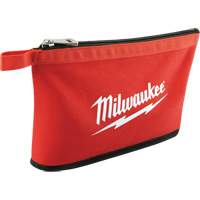 Coloured Zippered Pouches - Set of 3, Canvas, 3 Pockets, Black/Red Sécurité Médic