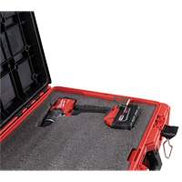 Packout Tool Case with Customizable Insert, 20-7/10" x 15-1/5" x 6-1/5", Black/Red Sécurité Médic