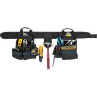 Ceinture &agrave; outils pour &eacute;lectricien, Polyester, Noir Sécurité Médic
