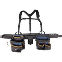 Ceinture &agrave; outils de luxe, Polyester, Noir Sécurité Médic